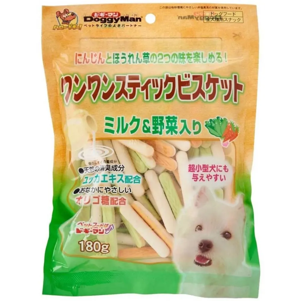 20% OFF: Doggyman Vegetable & Milk Biscuit 180g