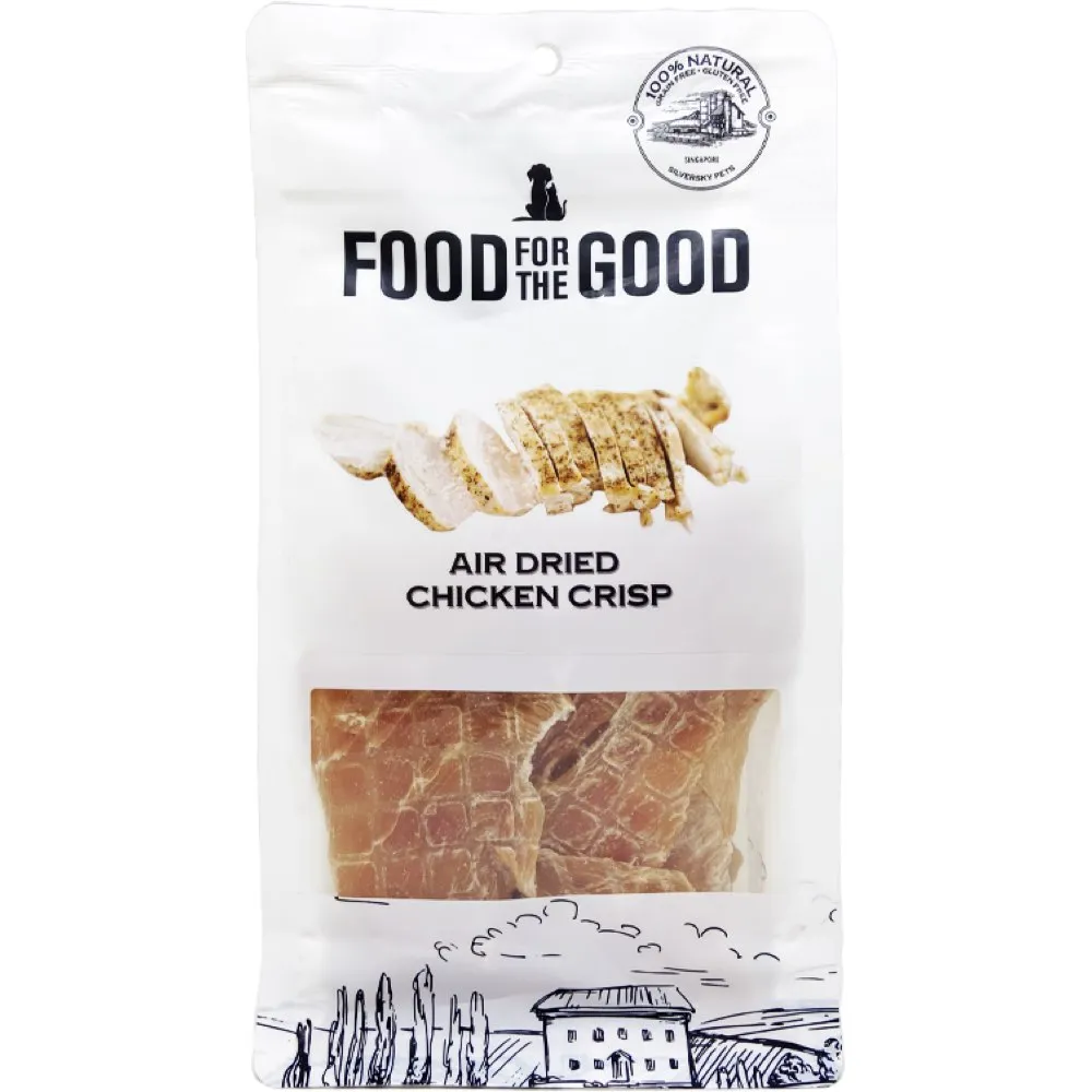 25% OFF: Food For The Good Chicken Crisp Air-Dried Treats For Cats & Dogs 100g