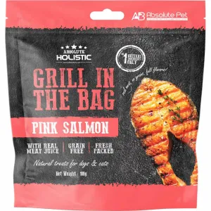 Absolute Holistic Grill In The Bag Pink Salmon Grain-Free Treats For Cats & Dogs