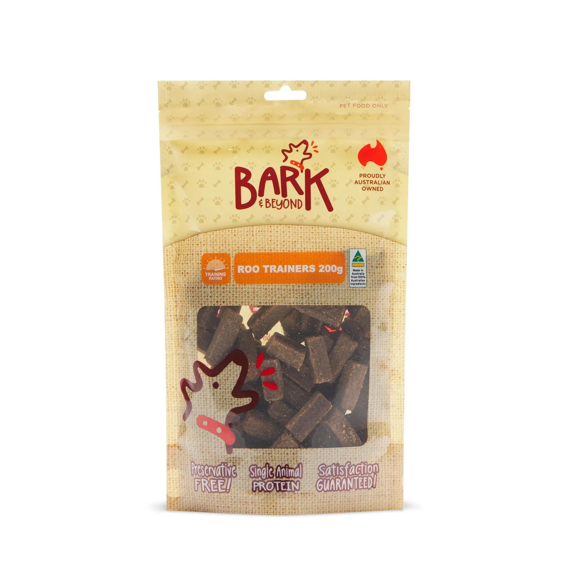 Bark and Beyond Kangaroo Trainer Dog Treats 200g