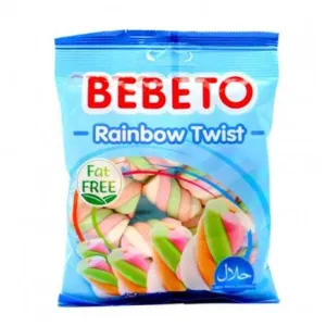 BEBETO RAINBOW TWIST MARSHMALLOW 60G