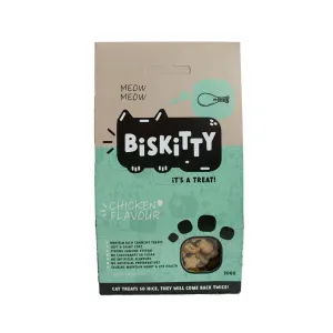 Biskitty cat biscuit treats chicken flavour 200g