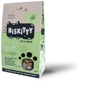 Biskitty cat biscuit treats fresh breath 200g