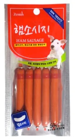 Bow Wow Ham Sausage Dog Treat 50g