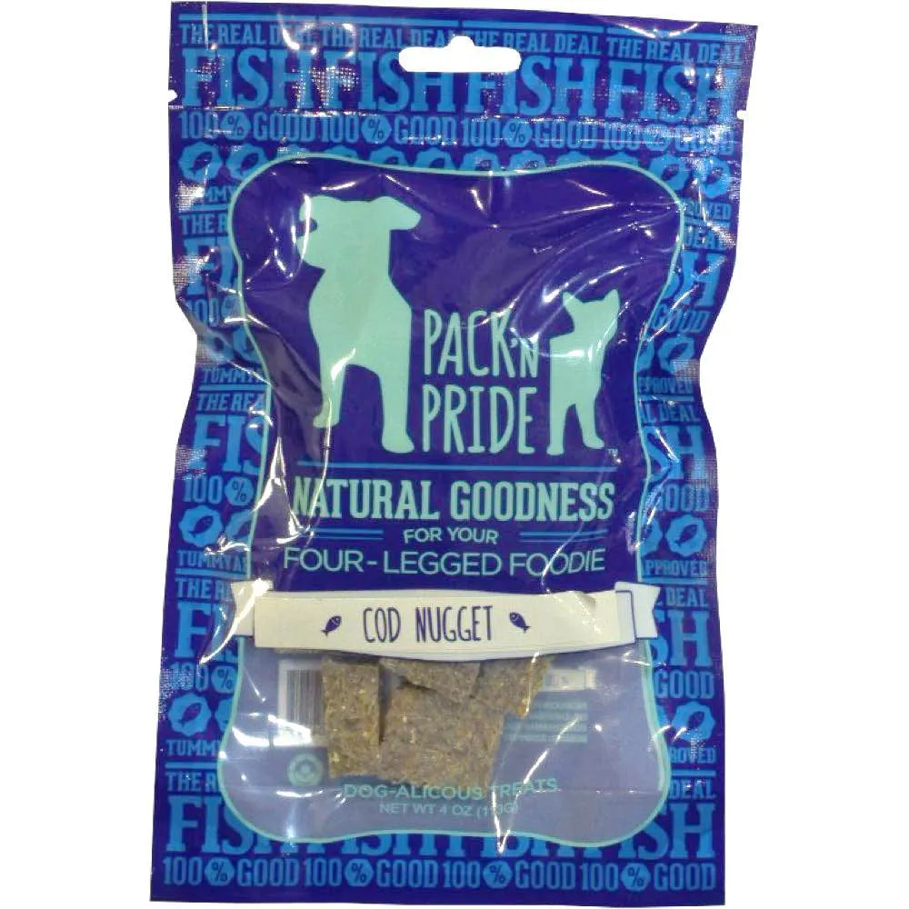 BUY 2 GET 1 FREE: Pack 'N Pride Cod Nugget Dog Treats 113g