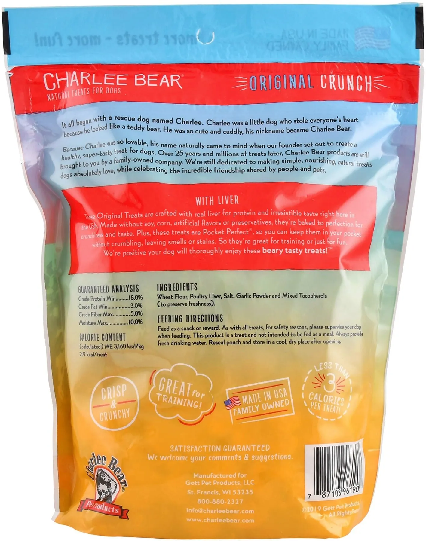 Charlee Bear Dog Treats, 16 oz