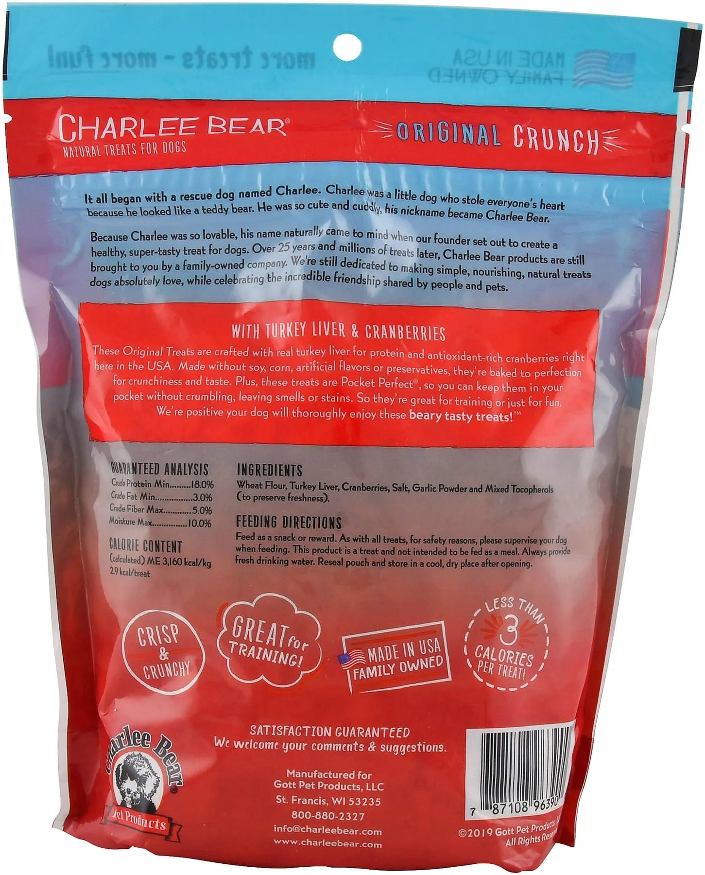 Charlee Bear Dog Treats, 16 oz