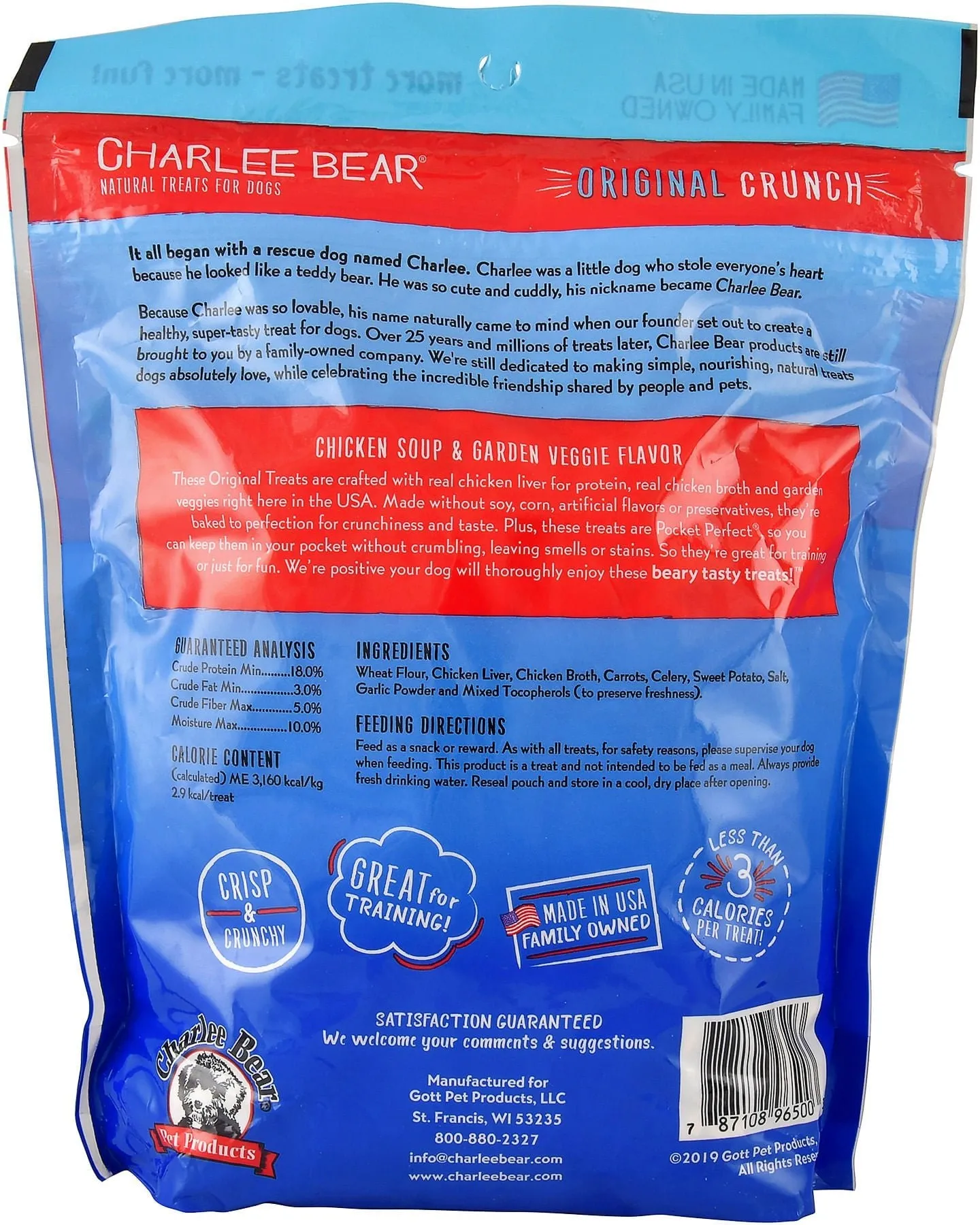 Charlee Bear Dog Treats, 16 oz