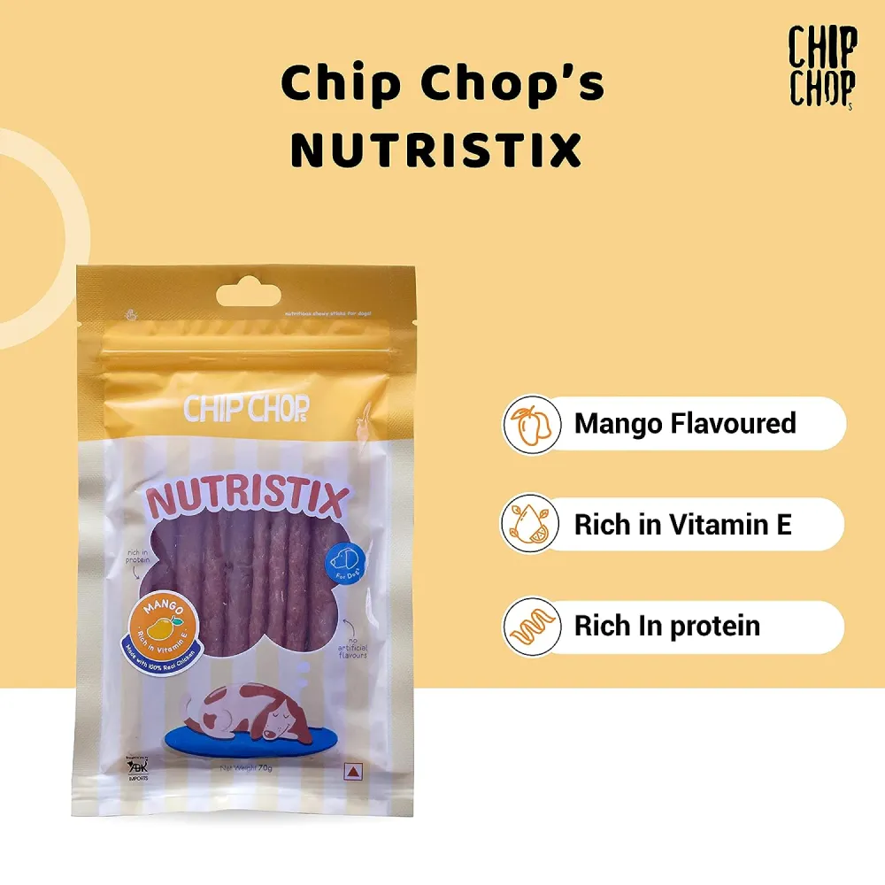 Chip Chops Blueberry, Mango and Strawberry Nutristix Dog Treats Combo (3 x 70g)