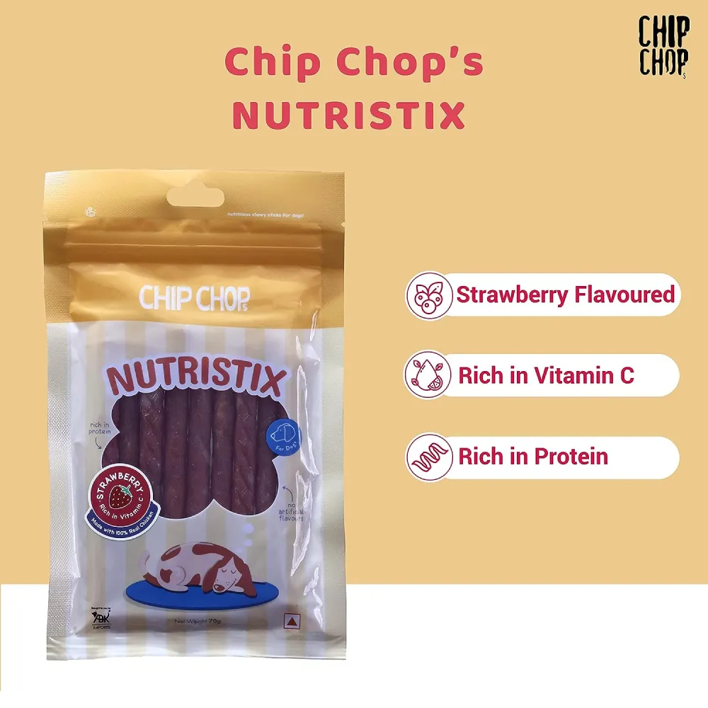 Chip Chops Blueberry, Mango and Strawberry Nutristix Dog Treats Combo (3 x 70g)