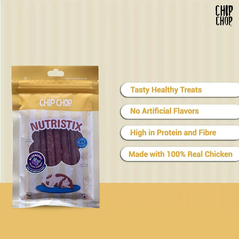 Chip Chops Blueberry, Mango and Strawberry Nutristix Dog Treats Combo (3 x 70g)