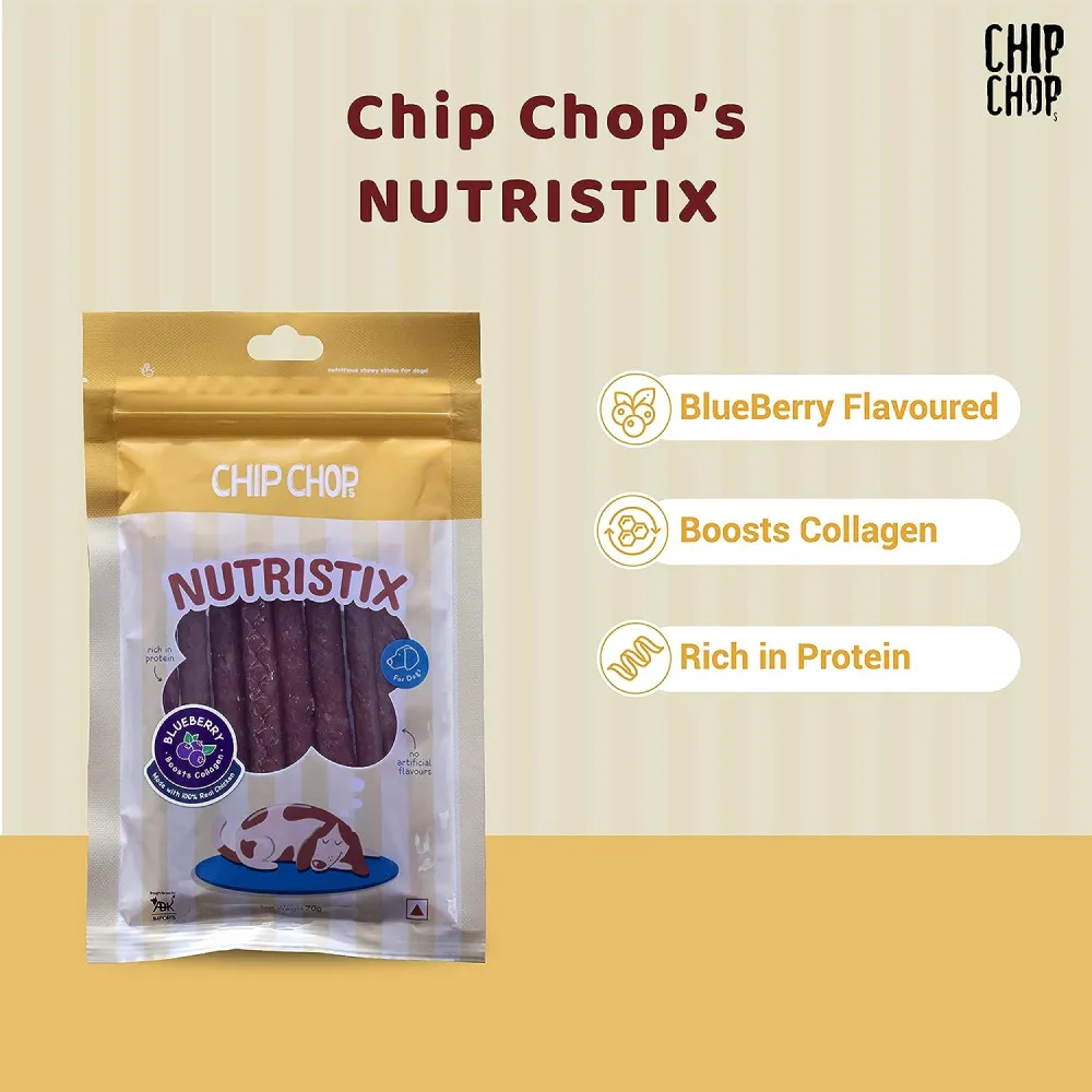 Chip Chops Blueberry Nutristix Dog Treats (Limited Shelf Life)