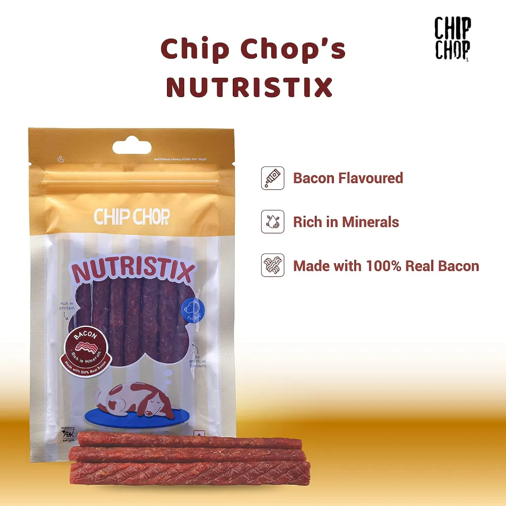 Chip Chops Mango, Strawberry and Bacon Nutristix Dog Treats Combo (3 x 70g)