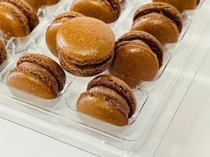 Chocolate Mini Macarons - Perfect for Decorating Cupcakes, Cakes, Ice Cream, and More!