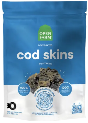 Dehydrated Cod Skins Treats