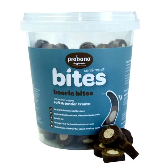 Dog Semi Moist Boerie Bites 500g Tub