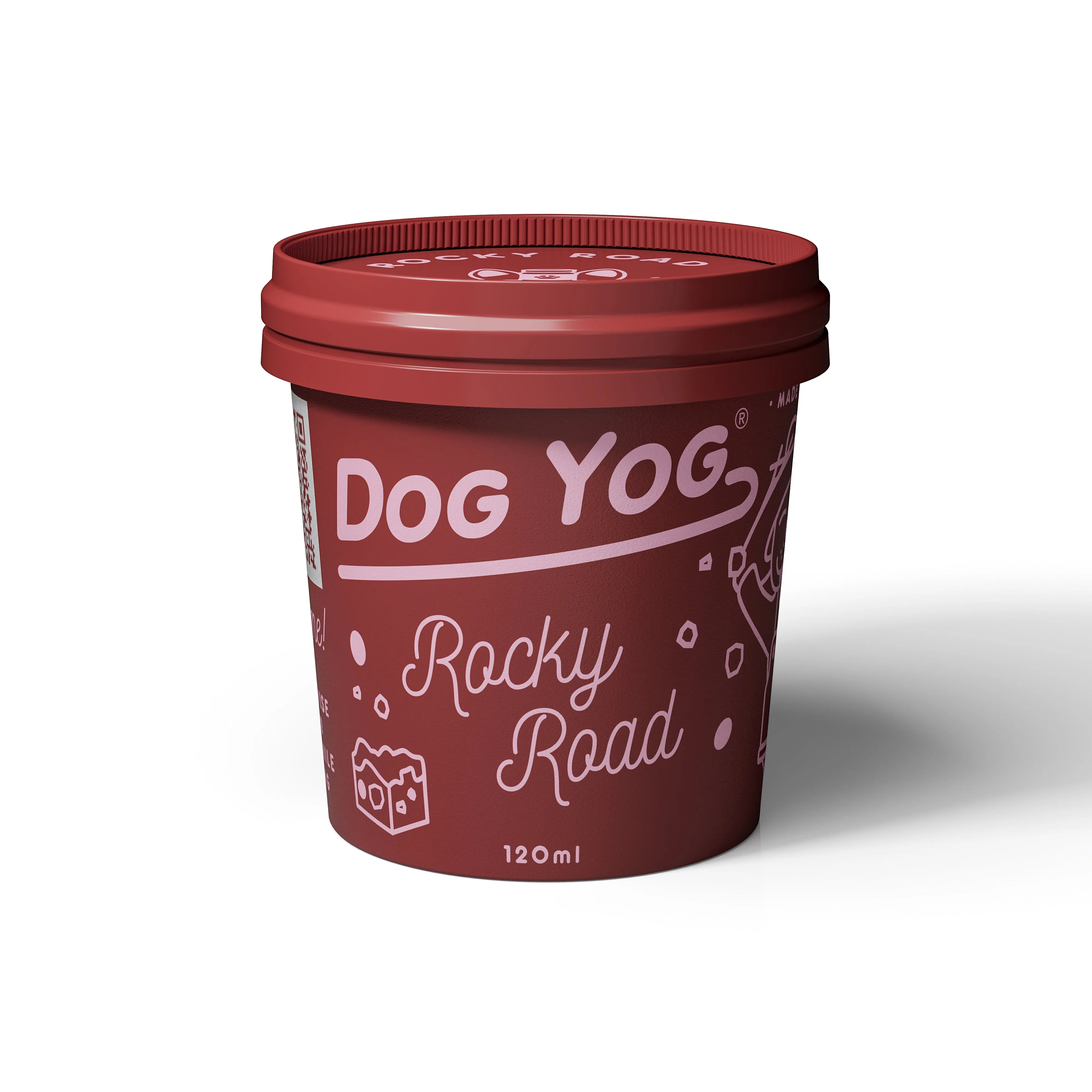 Dog Yog Frozen Rocky Road Dog Ice Cream Treat 120ml