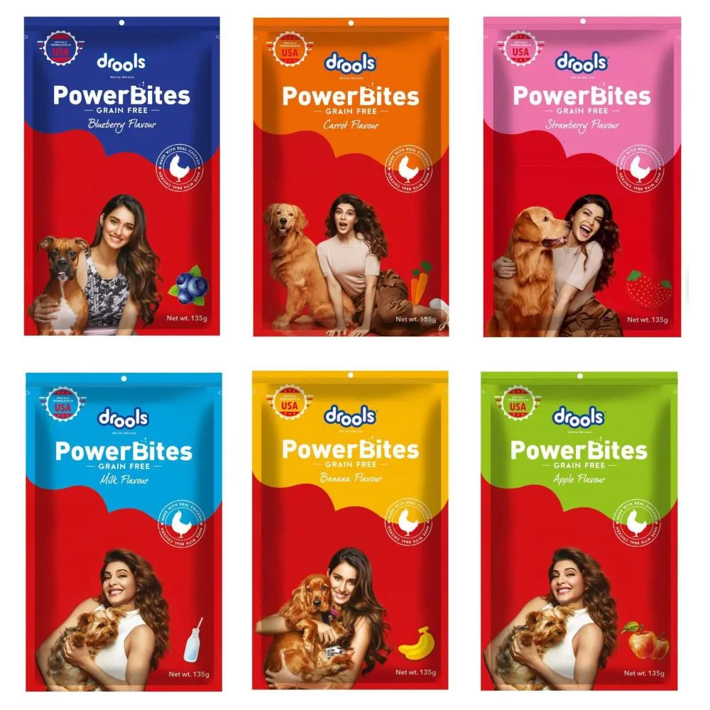 Drools Power bites Dog Treat 135g