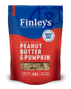 Finley's Peanut Butter Pumpkin Crunchy Biscuits Dog Treats