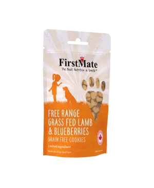 FirstMate Free Range Grass Fed Lamb with Blueberry Treats for Dogs