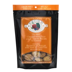 Fromm Four-Star Nutritionals Grain-Free Chicken with Carrots & Peas Recipe Dog Treats, 8-oz