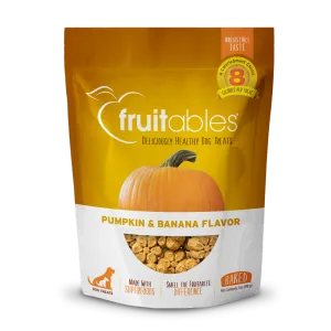 Fruitables Dog Pumpkin & Banana Crunchy Treats 198g