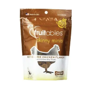 Fruitables Skinny Minis Rotisserie Chicken Flavor Soft & Chewy Dog Treats 5oz