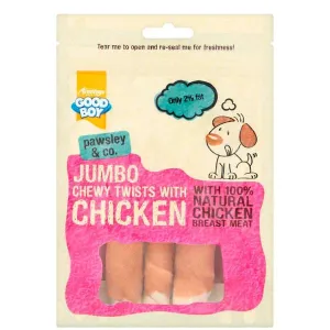 Good Boy Jumbo Chewy Twists with Chicken 100g  Case of 12