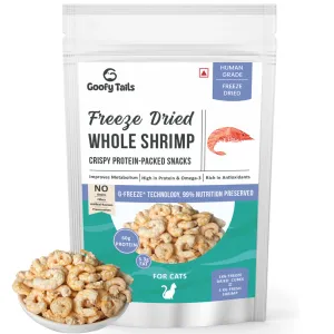 Goofy Tails Freeze Dried Shrimp Treats for Cats and Kittens-30g