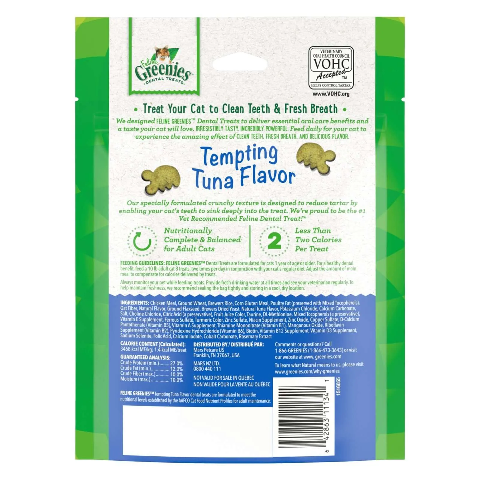 Greenies Cat Treat Tuna 60g