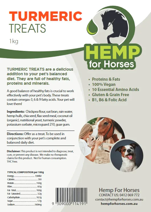 Hemp for Horses Tumeric Treats