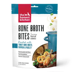 Honest Kitchen Bone Broth Bites Turkey & Pumpkin 8 oz.