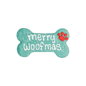 Kanu Pet Merry Woofmas 6" Bone Dog Cookie