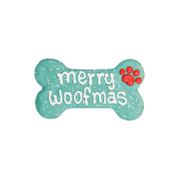 Kanu Pet Merry Woofmas 6" Bone Dog Cookie