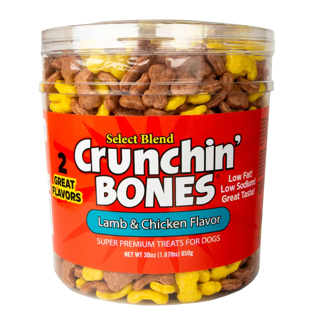 Lamb & Chicken Puffed Dog Treats | 30 oz. | Crunchin' Bones