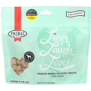 Liver Laugh Love Freeze-Dried Treats for Dogs <br> Chicken Liver Recipe