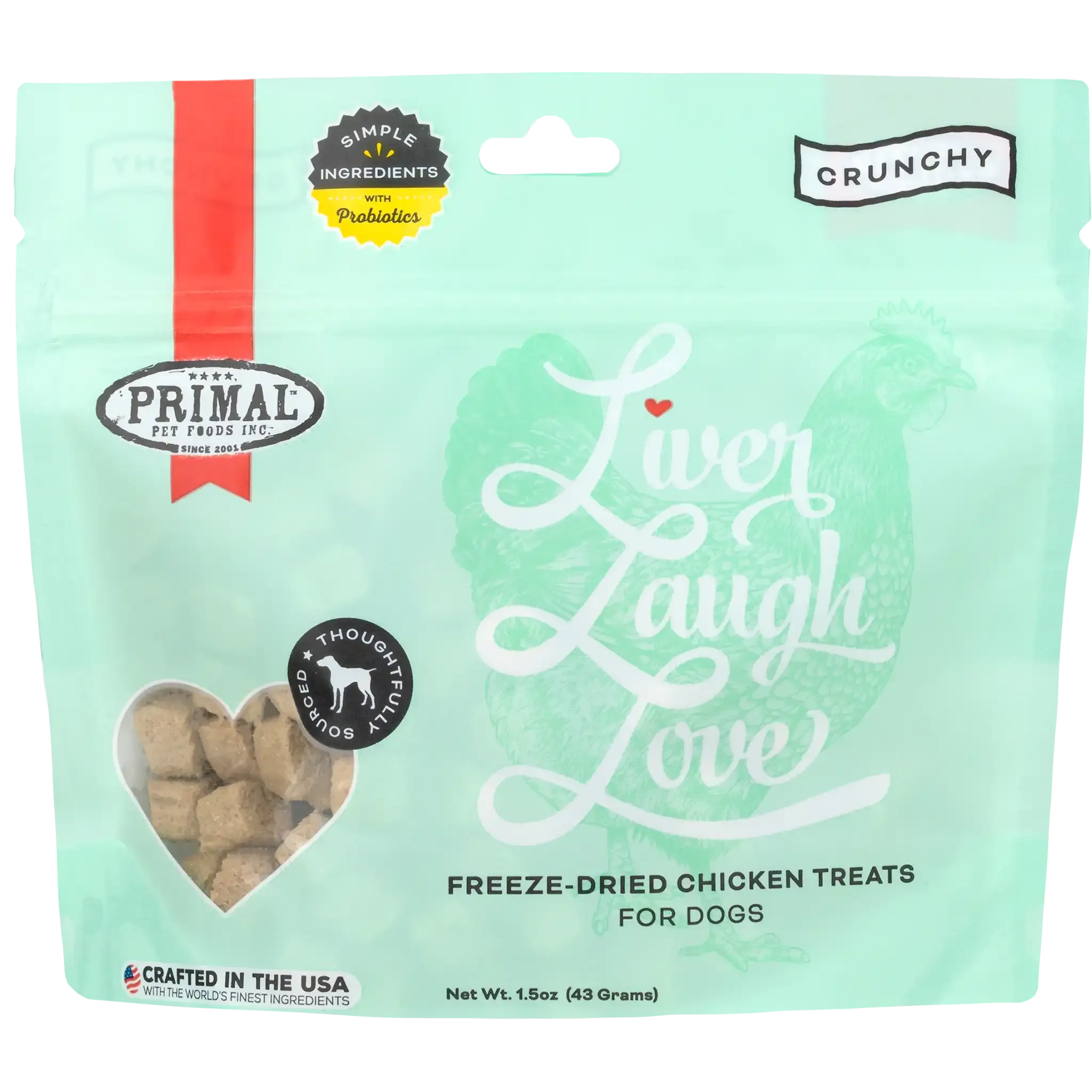 Liver Laugh Love Freeze-Dried Treats for Dogs <br> Chicken Liver Recipe