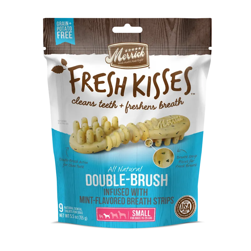 Merrick Dog Dental Treats Fresh Kisses - Mint Breath Strips S 155g