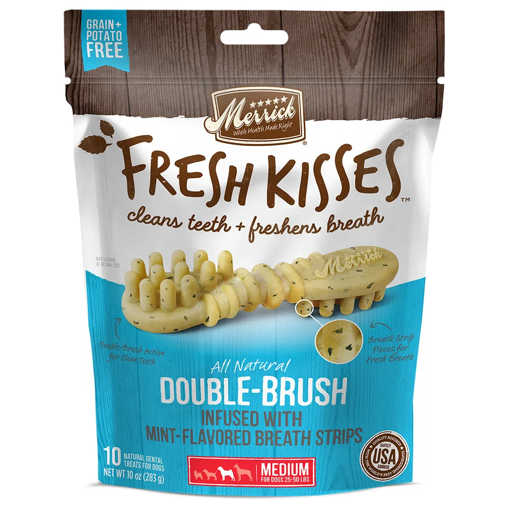 Merrick Fresh Kisses Mint Breath Strips - For Medium Dogs (25-50 lbs)