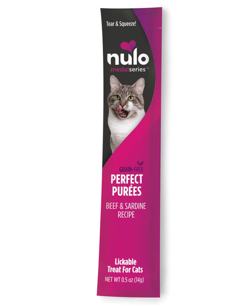 Nulo Medalseries Perfect Purée Beef & Sardine Recipe Cat Treat