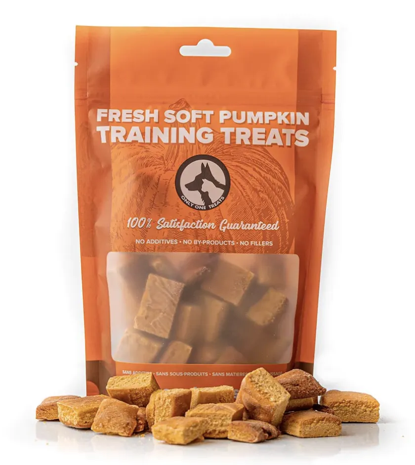 Only One Treats Fresh Soft Pumpkin Training Treats 170g