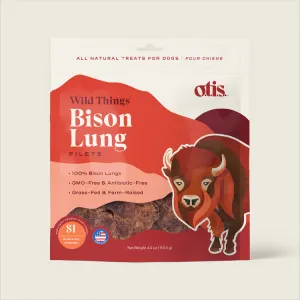 Otis WILD THINGS  Bison Lung  Filets Dog Treats