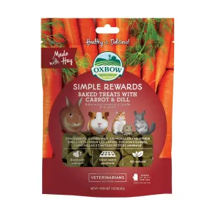 Oxbow Simple Rewards Carrot & Dill Baked Small Animal Treats 85g