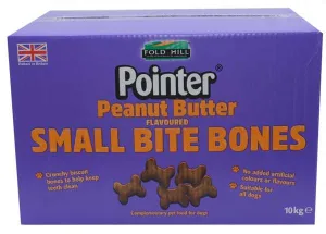 Pointer Peanut Butter Small Bite Bones 10kg - Free P&P