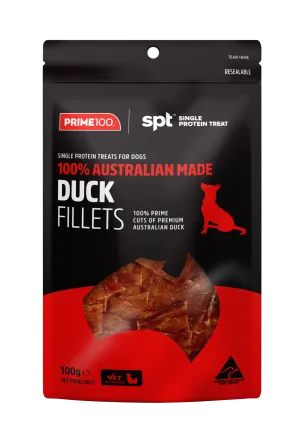 Prime100 SPT Dog Treat Duck Fillets 100g