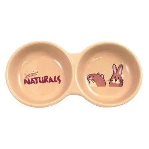 Rosewood Naturals' Twin Bowl | Perfect For Feeding Two Or More, Or Just Feeding Two Foods At Once