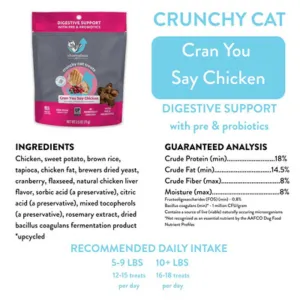 Shameless Pets Crunchy Cran You Say Chicken Cat Treats, 2.5oz