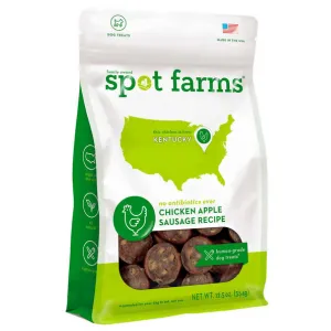 Spot Farms Chicken Apple Sausage Recipe Dog Treats 12.5 oz Bag