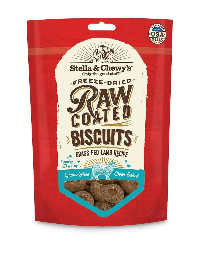 Stella & Chewy's Raw Coated Biscuits Lamb 9 oz.