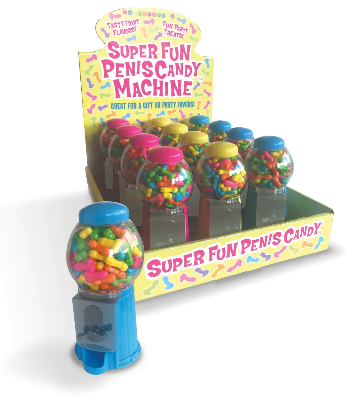 Super Fun Penis Candy Machine Display of 12